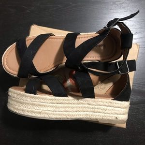 Black Suede Espadrilles